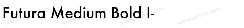 Futura Medium Bold I字体转换